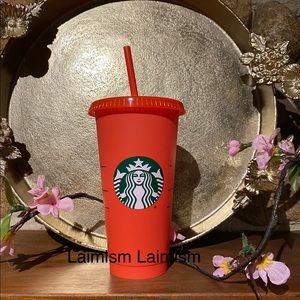 New Starbucks Red Purple Color Changing Cold Cup